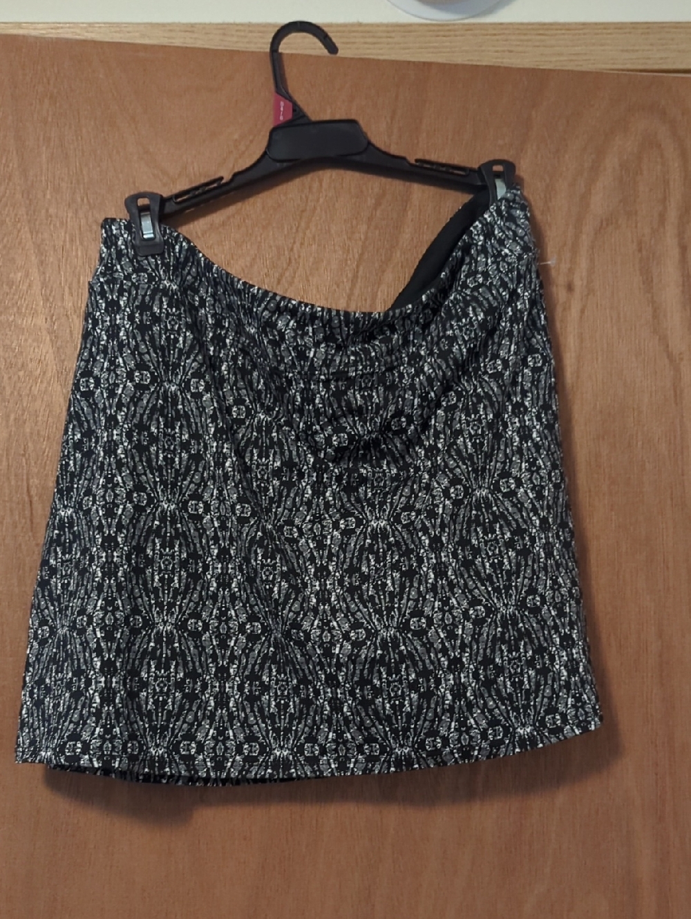 Tranquility by Colorado Clothing Black & White A-Line Patterned Skirt